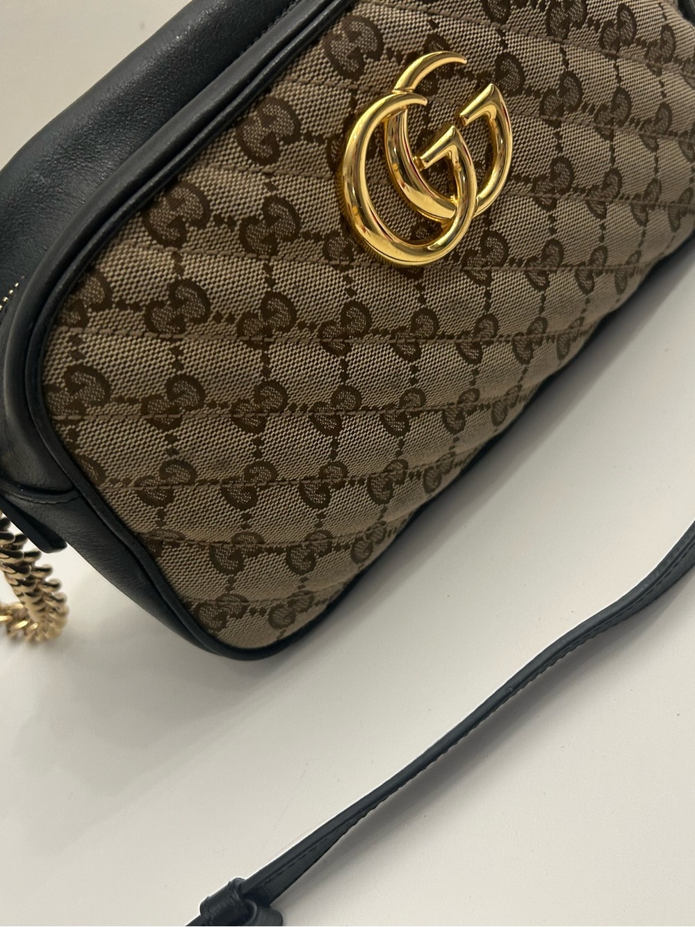 Gucci GG Canvas Marmont Small Camera Bag